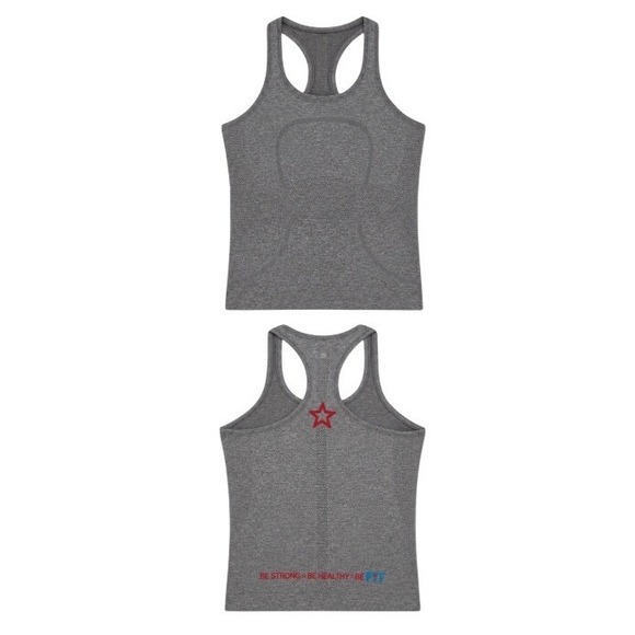 lululemon athletica Tops - Lululemon Womens 8 Swiftly Tech Racerback Tank Top with Logo in Grey